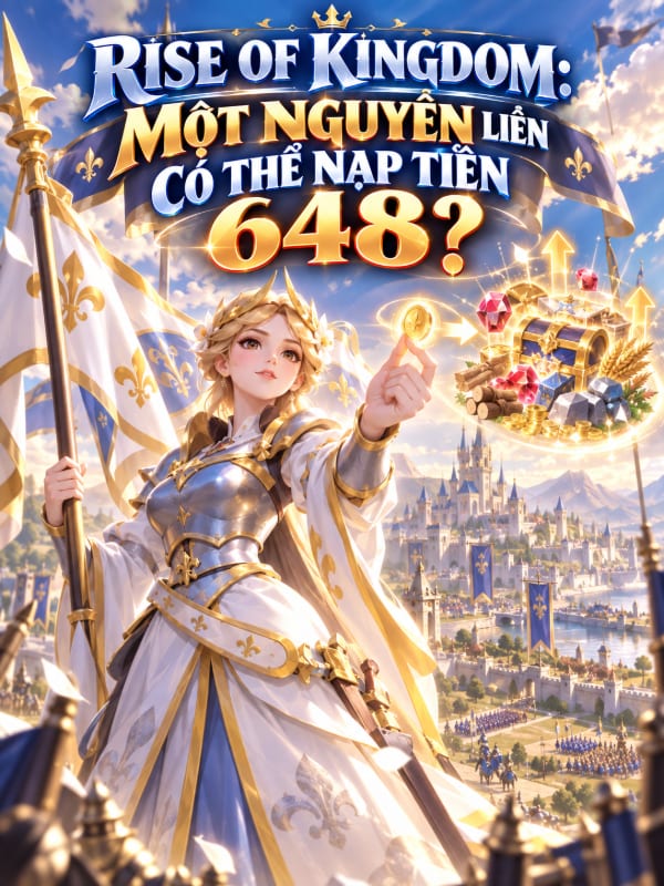Rise Of Kingdom: Một Nguyên Liền Có Thể Nạp Tiền 648?